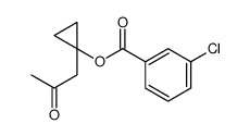 [1-(2-oxopropyl)cyclopropyl] 3-chlorobenzoate Structure