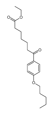 ETHYL 7-OXO-7-(4-PENTYLOXYPHENYL)HEPTANOATE structure