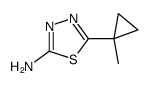 5-(1-methylcyclopropyl)-1,3,4-thiadiazol-2-amine structure