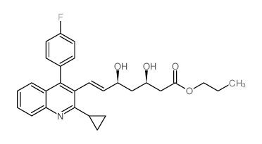 匹伐他汀正丙酯结构式