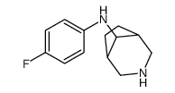 N-(4-fluorophenyl)-3-azabicyclo[3.2.1]octan-8-amine结构式