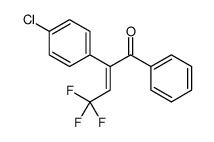 2-(4-chlorophenyl)-4,4,4-trifluoro-1-phenylbut-2-en-1-one结构式