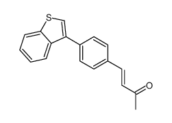 4-[4-(1-benzothiophen-3-yl)phenyl]but-3-en-2-one Structure