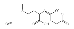 calcium N-(3-carboxylato-1-oxopropyl)-DL-methionate structure