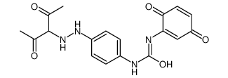 1-(3,6-dioxocyclohexa-1,4-dien-1-yl)-3-[4-[2-(2,4-dioxopentan-3-yl)hydrazinyl]phenyl]urea Structure