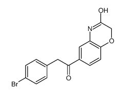 6-[2-(4-bromophenyl)acetyl]-4H-1,4-benzoxazin-3-one Structure