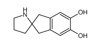 Spiro[2H-indene-2,2-pyrrolidine]-5,6-diol, 1,3-dihydro- (9CI) Structure