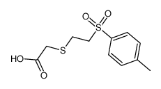 [2-(toluene-4-sulfonyl)-ethylsulfanyl]-acetic acid Structure