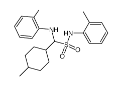 o-Toluidino-4-methylcyclohexyl-methansulfotoluidid Structure