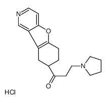 BENZOFURO(3,2-c)PYRIDINE, 1,2,3,4-TETRAHYDRO-2-((3-(1-PYRROLIDINYL)PRO PIONYL)-,结构式