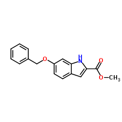 Methyl 6-(benzyloxy)-1H-indole-2-carboxylate Structure