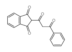 1H-Indene-1,3(2H)-dione,2-(1,3-dioxo-3-phenylpropyl)-结构式