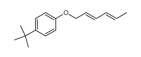 4-tert-butylphenyl 2,4-hexadienyl ether结构式