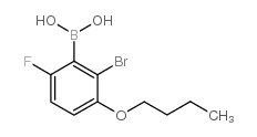 2-Bromo-3-butoxy-6-fluorophenylboronic acid picture