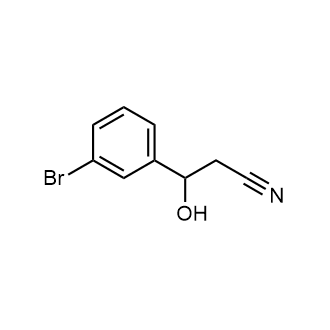 3-(3-溴苯基)-3-羟基丙腈结构式