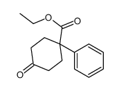 Cyclohexanecarboxylic acid, 4-oxo-1-phenyl-, ethyl ester Structure