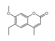 6-ethyl-7-methoxy-4-methylcoumarin Structure