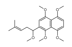 2-(1-methoxy-4-methyl-3-pentenyl)-1,4,5,8-tetramethoxynaphthalene Structure