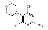 4,6-二甲基-5-吗啉-4-基嘧啶-2-胺图片