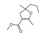 methyl 2,5-dimethyl-2-propyl-3H-furan-4-carboxylate Structure