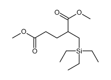 dimethyl 2-(triethylsilylmethyl)pentanedioate Structure