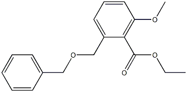 2-Benzyloxymethyl-6-methoxy-benzoic acid ethyl ester结构式