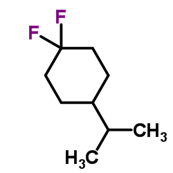 1,1-Difluoro-4-isopropylcyclohexane结构式