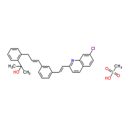 Des[3-[[(1-CarboxyMethyl)cyclopropyl]Methyl]thio]-2-propenyl Montelukast Mesylate Structure