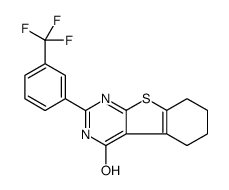 2-[3-(trifluoromethyl)phenyl]-5,6,7,8-tetrahydro-3H-[1]benzothiolo[2,3-d]pyrimidin-4-one Structure