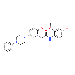 N-(2,4-dimethoxyphenyl)-2-[6-oxo-3-(4-phenylpiperazin-1-yl)pyridazin-1(6H)-yl]acetamide picture