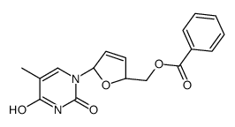 ((2S,5R)-5-(5-Methyl-2,4-dioxo-3,4-dihydropyrimidin-1(2H)-yl)-2,5-dihydrofuran-2-yl)methyl benzoate Structure