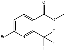 6-BROMO-2-TRIFLUOROMETHYL-NICOTINIC ACID METHYL ESTER structure