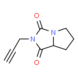 1H-Pyrrolo[1,2-c]imidazole-1,3(2H)-dione,tetrahydro-2-(2-propynyl)-(9CI) structure