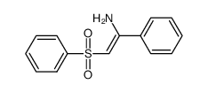 (Z)-1-phenyl-2-(phenylsulfonyl)ethenamine Structure