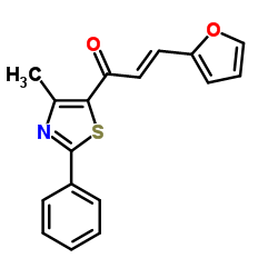 (E)-3-(2-FURYL)-1-(4-METHYL-2-PHENYL-1,3-THIAZOL-5-YL)-2-PROPEN-1-ONE Structure