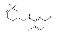 N-((2,2-dimethyltetrahydro-2H-pyran-4-yl)methyl)-3,6-difluoropyridin-2-amine Structure