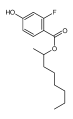 octan-2-yl 2-fluoro-4-hydroxybenzoate结构式