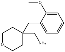 4-[(2-Methoxyphenyl)methyl]oxan-4-ylmethanamine Structure