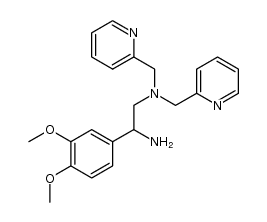 1-(3,4-dimethoxyphenyl)-N',N'-bispyridin-2-ylmethyl-ethane-1,2-diamine Structure