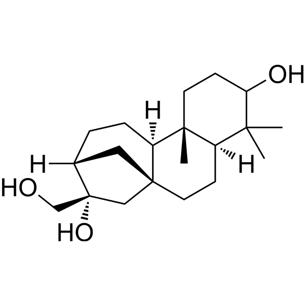 Kaurane-3,16,17-triol structure