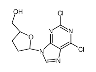 [(2S,5R)-5-(2,6-dichloropurin-9-yl)oxolan-2-yl]methanol Structure