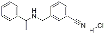 3-[(1-Phenyl-ethylaMino)-Methyl]-benzonitrile hydrochloride structure