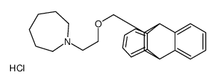 9,10-Dihydro-11-(2-(hexahydro-1H-azepin-1-yl)ethoxymethyl)-9,10-ethanoanthracene HCl结构式