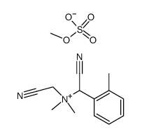 1-cyano-N-(cyanomethyl)-N,N-dimethyl-1-(o-tolyl)methanaminium methyl sulfate结构式