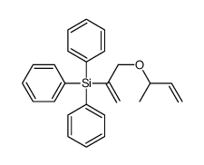 3-but-3-en-2-yloxyprop-1-en-2-yl(triphenyl)silane Structure