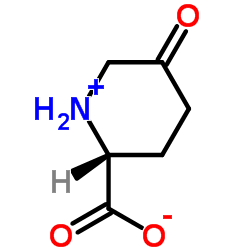 (2R)-5-Oxo-2-piperidiniumcarboxylate structure