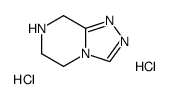 5,6,7,8-tetrahydro-[1,2,4]triazolo[4,3-a]pyrazine,dihydrochloride structure