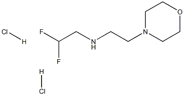 2,2-difluoro-N-(2-morpholin-4-ylethyl)ethanamine:dihydrochloride Structure