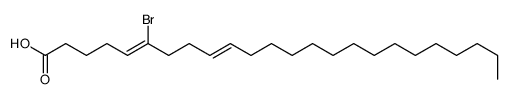 6-bromo-5,9-tetracosadienoic acid structure