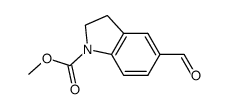 1-methoxycarbonyl-5-formylindoline Structure